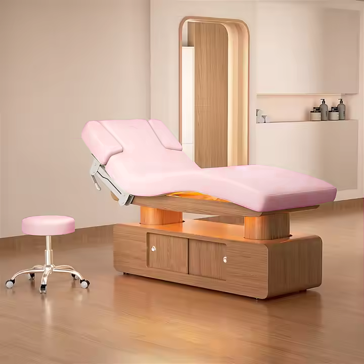 Lit de beauté rose de luxe à 3 - Spa Wellness Luxury avis et prix