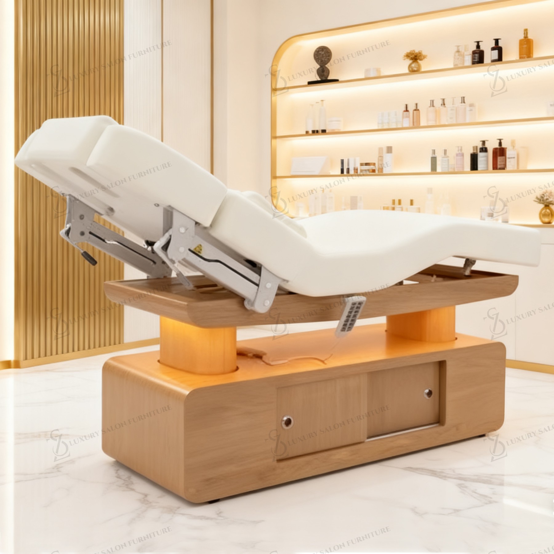 Lit de beauté rose de luxe à 3 - Spa Wellness Luxury avis et prix